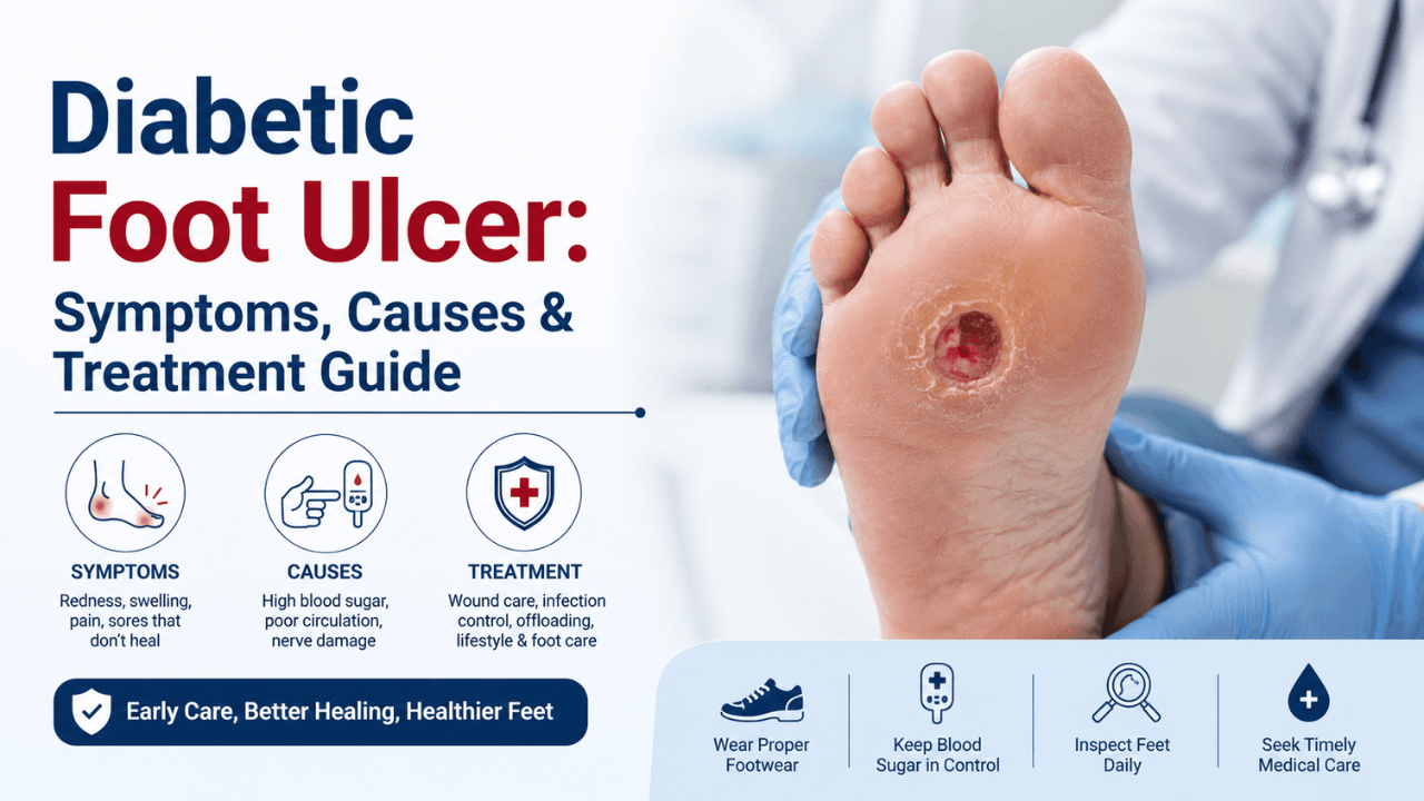 Diabetic Foot Ulcer: Symptoms, Causes & Treatment Guide